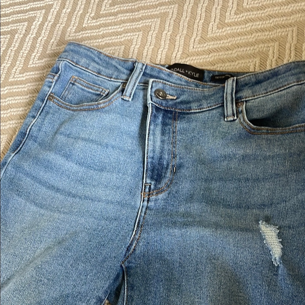 Kendall & Kylie Blue Skinny Jeans with Distressed Details